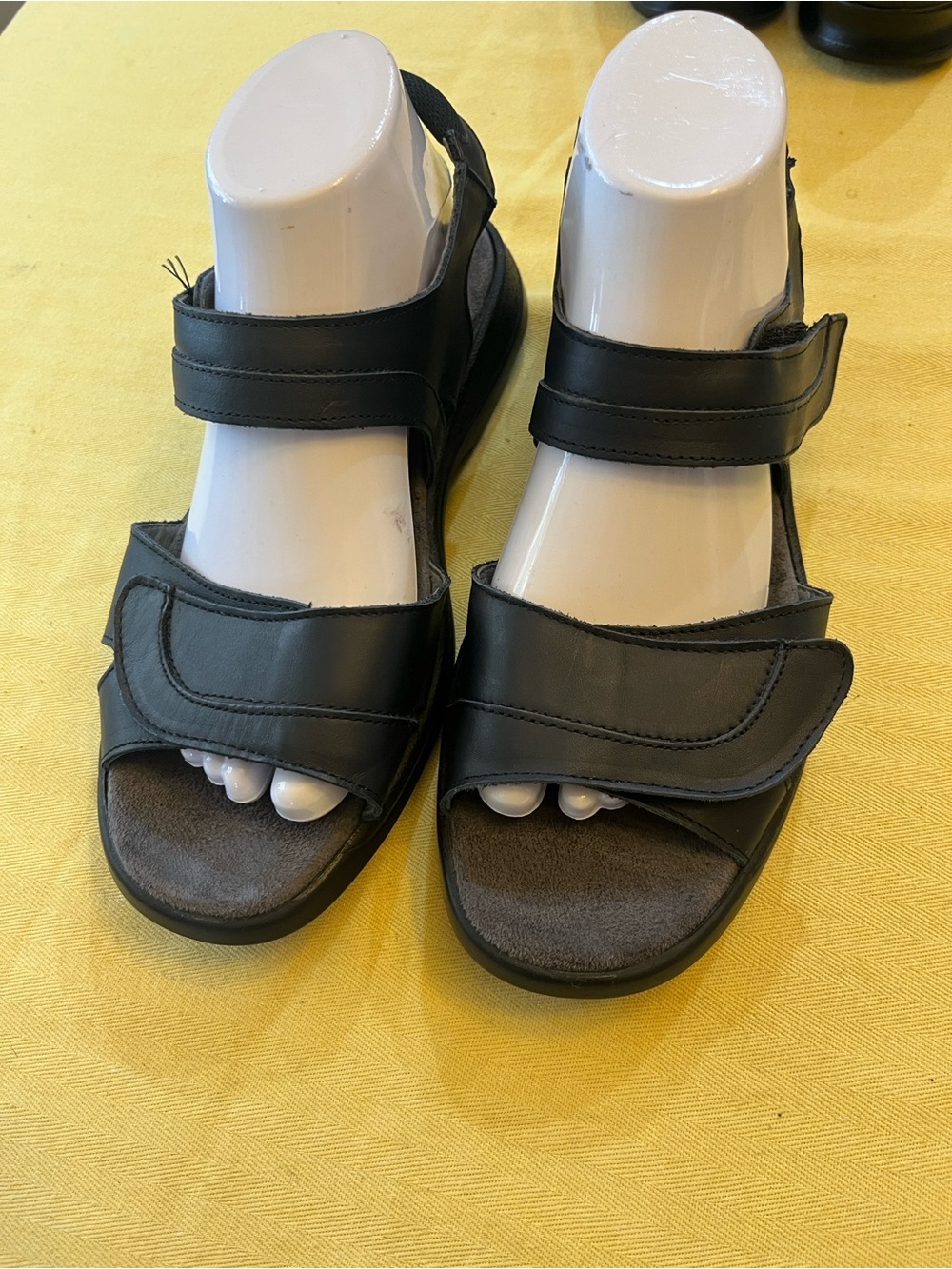 Women’s Black Adjustable Strap Comfort Sandals